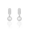 Histoire D'Or Boucles D'oreilles Pendantes Providence Argent Perle De Culture Oxyde