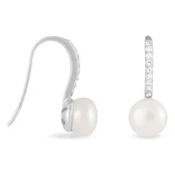 Histoire D'Or Boucles D'oreilles Pendantes Gwaldys Argent Perle De Culture Et Oxyde 4 Histoire D'Or Boucles D'oreilles Pendantes Gwaldys Argent Perle De Culture Et Oxyde -Boucles d'oreilles pendantes Soldes Boutique FAOFBU2110 view1