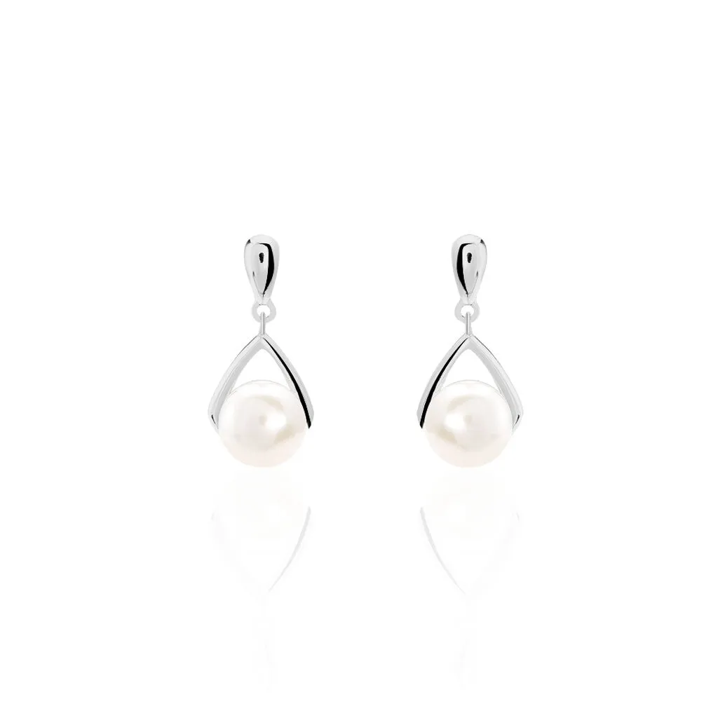 Histoire D'Or Boucles D'oreilles Pendantes Adelina Argent Blanc Perle De Culture 1 Histoire D'Or Boucles D'oreilles Pendantes Adelina Argent Blanc Perle De Culture