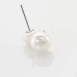 Histoire D'Or Boucles D'oreilles Puces Pascaloun Argent Perle De Culture -Boucles d'oreilles pendantes Soldes Boutique FAOFBU2288 view2