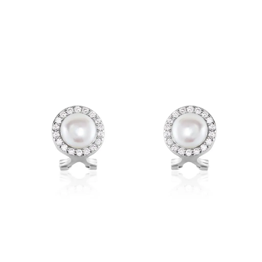 Histoire D'Or Boucles D'oreilles Clips Argent Blanc Valerio Perles Oxydes 1 Histoire D'Or Boucles D'oreilles Clips Argent Blanc Valerio Perles Oxydes