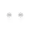 Histoire D'Or Boucles D'oreilles Puces Yuala Argent Blanc