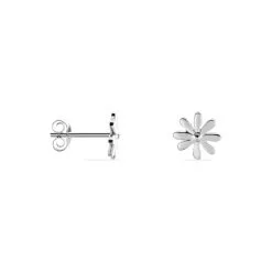 Histoire D'Or Boucles D'oreilles Puces Yuala Argent Blanc -Boucles d'oreilles pendantes Soldes Boutique FAOFBW001F view1