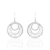 Histoire D'Or Boucles D'oreilles Pendantes Micaela Argent Blanc
