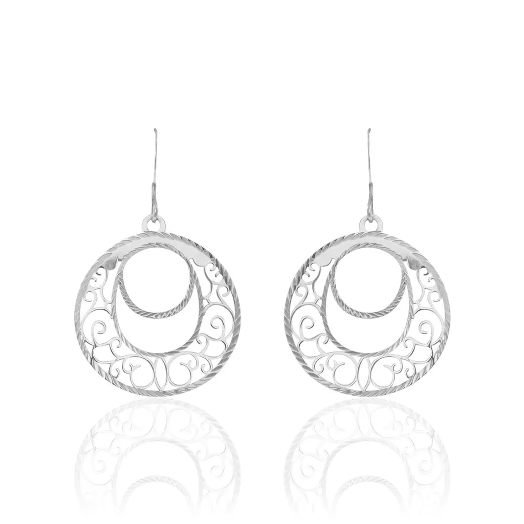 Histoire D'Or Boucles D'oreilles Pendantes Micaela Argent Blanc 1 Histoire D'Or Boucles D'oreilles Pendantes Micaela Argent Blanc
