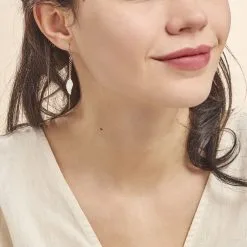 Histoire D'Or Boucles D'oreilles Pendantes Fabia Argent Blanc -Boucles d'oreilles pendantes Soldes Boutique FAOFBW004P model0