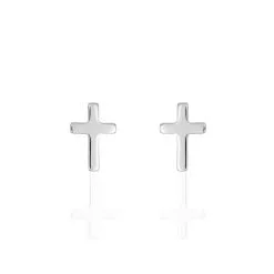 Histoire D'Or Boucles D'oreilles Puces Ashana Argent Blanc