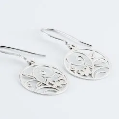Histoire D'Or Boucles D'oreilles Pendantes Hita Argent Blanc -Boucles d'oreilles pendantes Soldes Boutique FAOFBW006T view2