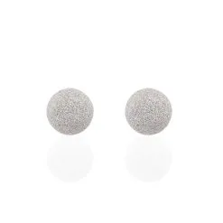 Histoire D'Or Boucles D'oreilles Puces Ayana Argent Blanc