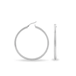 Histoire D'Or Créoles Argent Blanc Anne -Boucles d'oreilles pendantes Soldes Boutique FAOFBW0099 view2