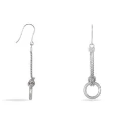 Histoire D'Or Boucles D'oreilles Pendantes Magda Argent Blanc 4 Histoire D'Or Boucles D'oreilles Pendantes Magda Argent Blanc -Boucles d'oreilles pendantes Soldes Boutique FAOFBW009G view1