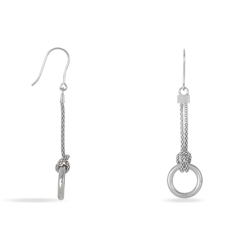 Histoire D'Or Boucles D'oreilles Pendantes Magda Argent Blanc 2 Histoire D'Or Boucles D'oreilles Pendantes Magda Argent Blanc – Image 2