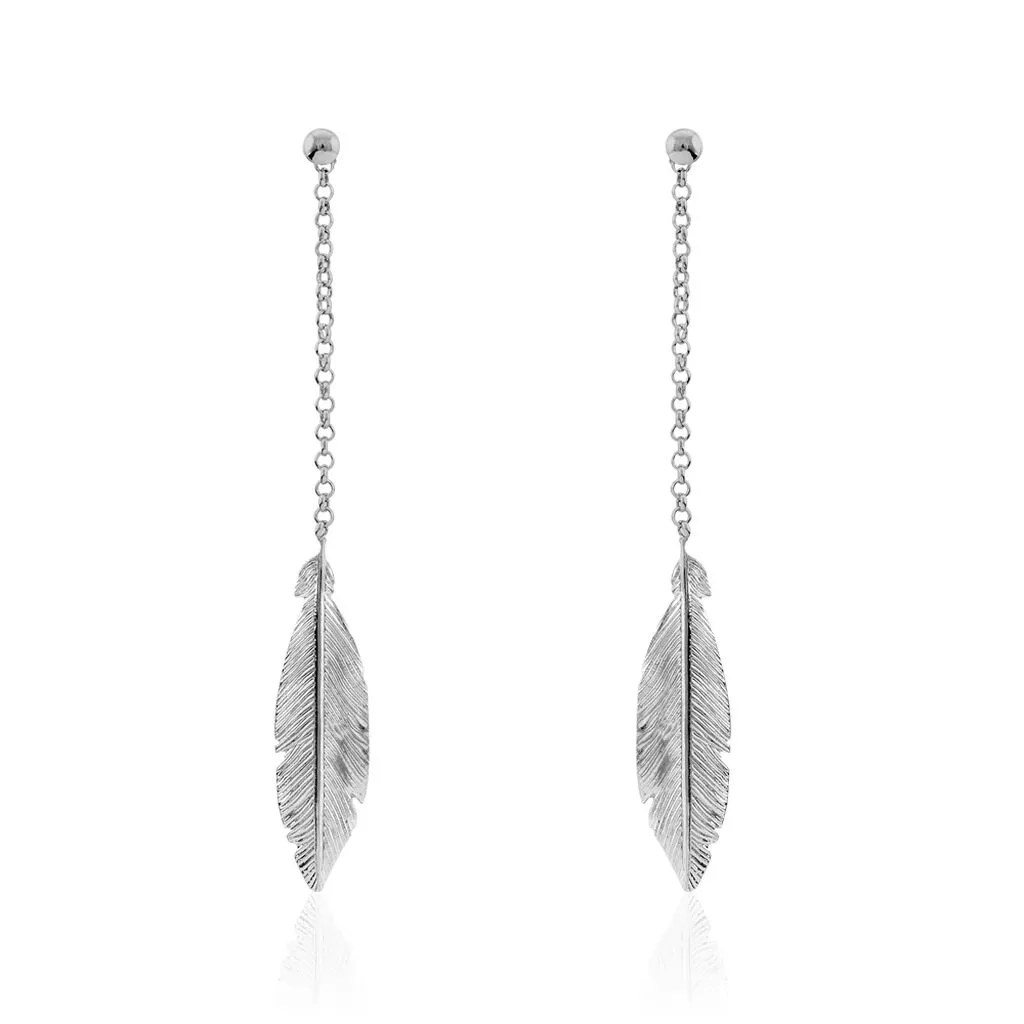 Histoire D'Or Boucles D'oreilles Pendantes Euriell Argent Blanc 1 Histoire D'Or Boucles D'oreilles Pendantes Euriell Argent Blanc