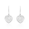 Histoire D'Or Boucles D'oreilles Pendantes Aelaig Argent Blanc