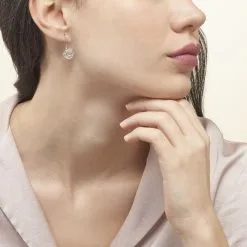 Histoire D'Or Boucles D'oreilles Pendantes Aelaig Argent Blanc -Boucles d'oreilles pendantes Soldes Boutique FAOFBW00AU model0