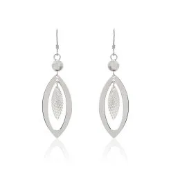 Histoire D'Or Boucles D'oreilles Pendantes Lucinda Argent Blanc