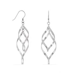 Histoire D'Or Boucles D'oreilles Pendantes Lisi Argent Blanc -Boucles d'oreilles pendantes Soldes Boutique FAOFBW00BE view1