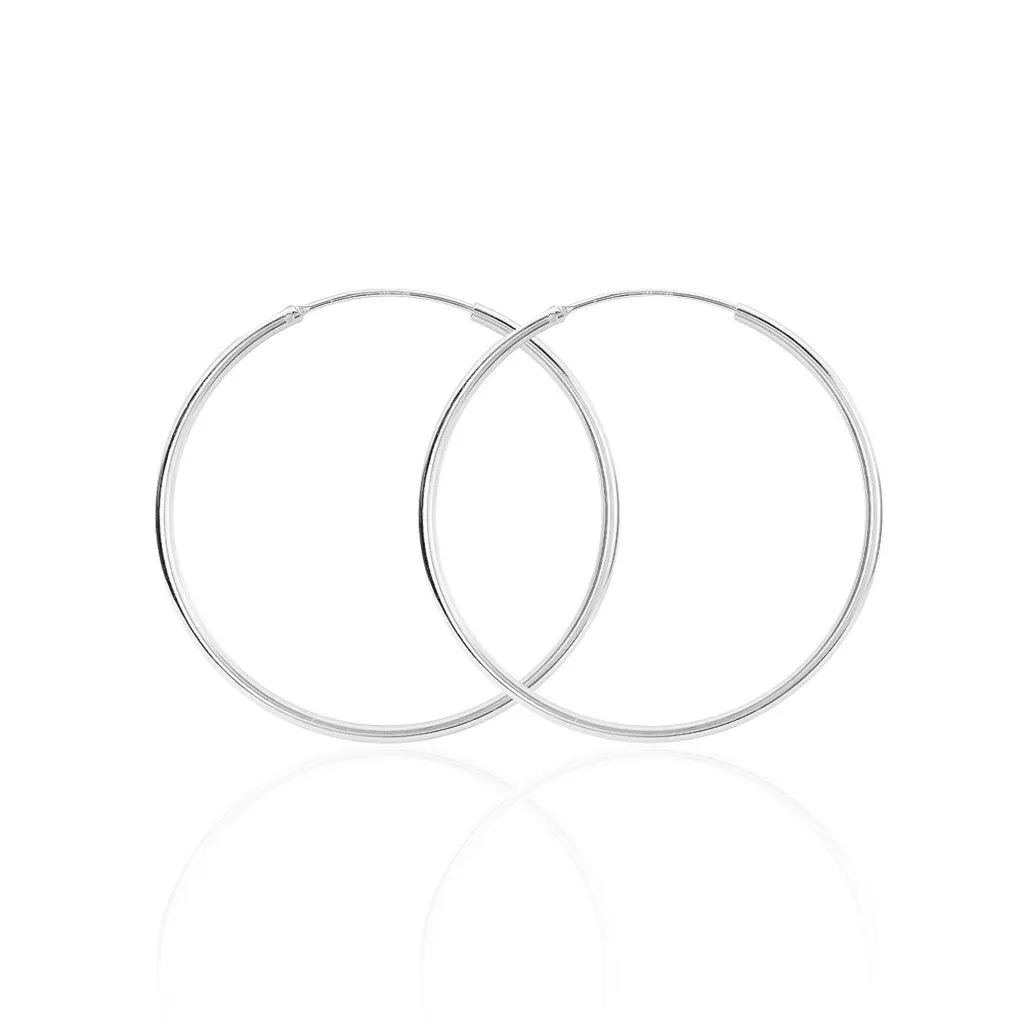 Histoire D'Or Créoles Argent Blanc Olympia 2 Histoire D'Or Créoles Argent Blanc Olympia – Image 2