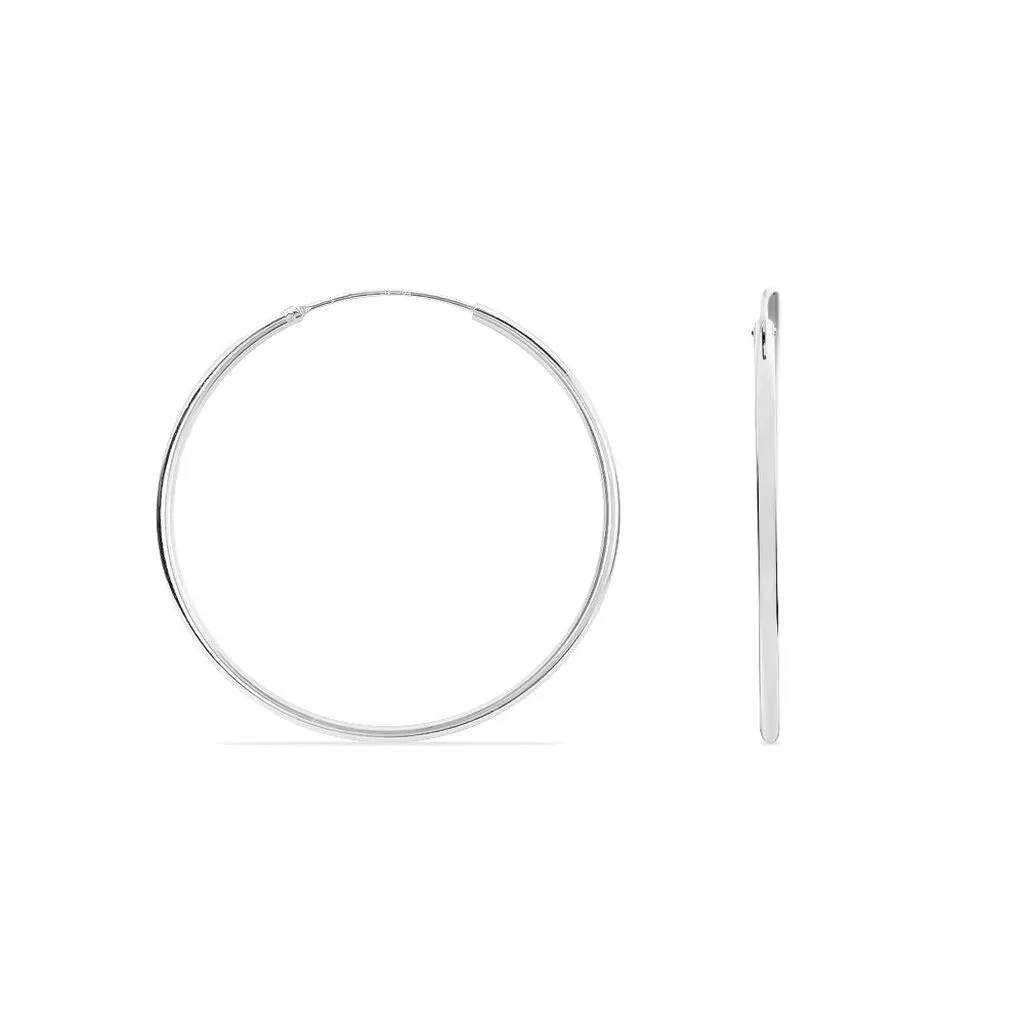 Histoire D'Or Créoles Argent Blanc Olympia 3 Histoire D'Or Créoles Argent Blanc Olympia – Image 3