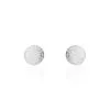 Histoire D'Or Boucles D'oreilles Puces Ayana Argent Blanc