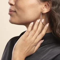 Histoire D'Or Créoles Argent Blanc Olympia -Boucles d'oreilles pendantes Soldes Boutique FAOFBW00BY model0