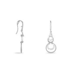 Histoire D'Or Boucles D'oreilles Pendantes Greta Argent Blanc -Boucles d'oreilles pendantes Soldes Boutique FAOFBW00C1 view1
