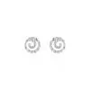 Histoire D'Or Boucles D'oreilles Puces Selima Argent Blanc