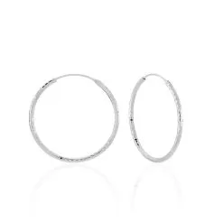 Histoire D'Or Créoles Argent Blanc Agathe