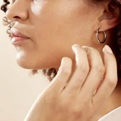 Histoire D'Or Créoles Argent Blanc Olympia 10 Histoire D'Or Créoles Argent Blanc Olympia -Boucles d'oreilles pendantes Soldes Boutique FAOFBW00CB model0