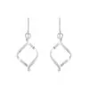 Histoire D'Or Boucles D'oreilles Pendantes Louison Argent Blanc