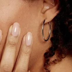 Histoire D'Or Créoles Argent Blanc Olympia -Boucles d'oreilles pendantes Soldes Boutique FAOFBW00CE model1