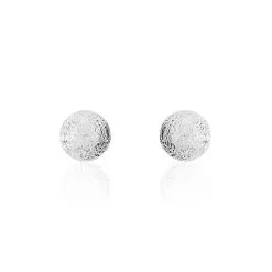 Histoire D'Or Boucles D'oreilles Puces Ayana Argent Blanc