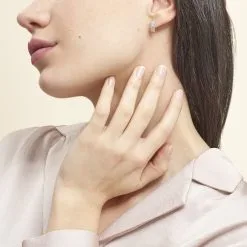 Histoire D'Or Créoles Sybilles Argent Blanc -Boucles d'oreilles pendantes Soldes Boutique FAOFBW00EZ model0