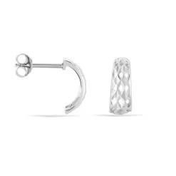 Histoire D'Or Créoles Sybilles Argent Blanc -Boucles d'oreilles pendantes Soldes Boutique FAOFBW00EZ view2