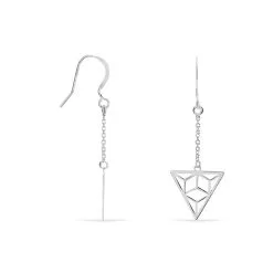 Histoire D'Or Boucles D'oreilles Pendantes Fidela Argent Blanc -Boucles d'oreilles pendantes Soldes Boutique FAOFBW00HM view1