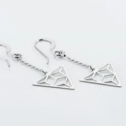 Histoire D'Or Boucles D'oreilles Pendantes Fidela Argent Blanc -Boucles d'oreilles pendantes Soldes Boutique FAOFBW00HM view2