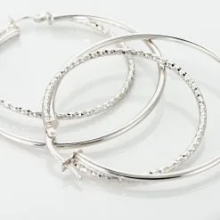 Histoire D'Or Créoles Argent Blanc Marjorie -Boucles d'oreilles pendantes Soldes Boutique FAOFBW00KW view3