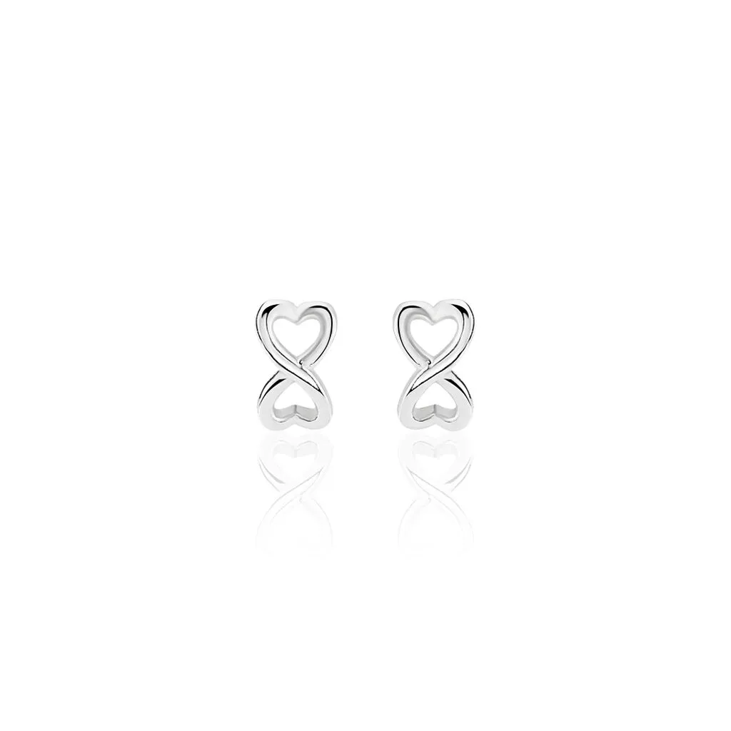 Histoire D'Or Boucles D'oreilles Puces Cony Argent Blanc 1 Histoire D'Or Boucles D'oreilles Puces Cony Argent Blanc