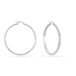 Histoire D'Or Créoles Argent Blanc Esmee -Boucles d'oreilles pendantes Soldes Boutique FAOFBW00NG view2