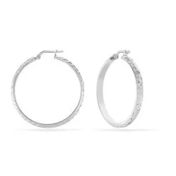 Histoire D'Or Créoles Argent Blanc Esmee -Boucles d'oreilles pendantes Soldes Boutique FAOFBW00NH view2