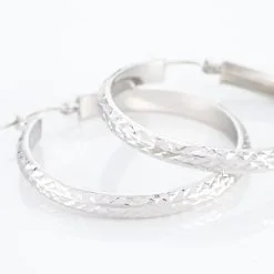 Histoire D'Or Créoles Argent Blanc Esmee -Boucles d'oreilles pendantes Soldes Boutique FAOFBW00NH view3