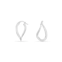 Histoire D'Or Créoles Argent Blanc Olivia -Boucles d'oreilles pendantes Soldes Boutique FAOFBW00O4 view2