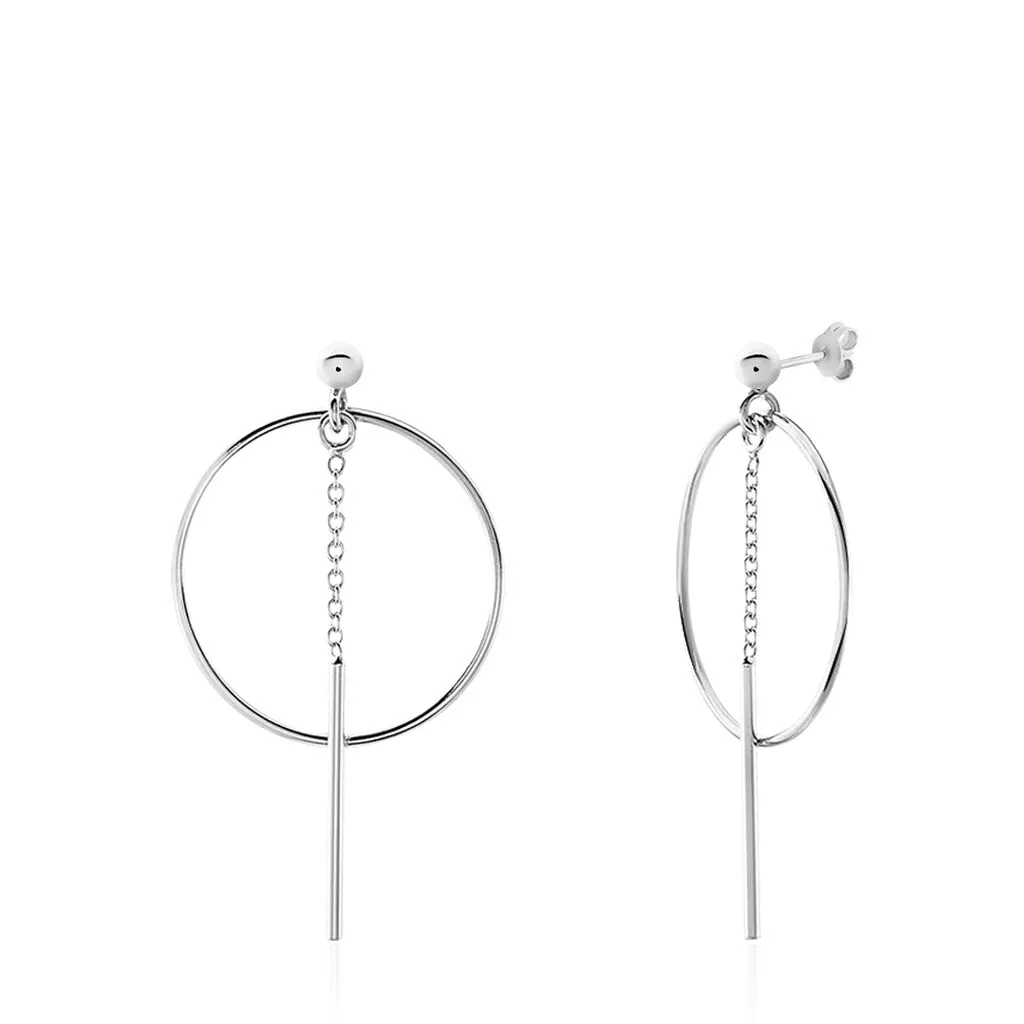 Histoire D'Or Boucles D'oreilles Pendantes Enissa Argent Blanc 1 Histoire D'Or Boucles D'oreilles Pendantes Enissa Argent Blanc