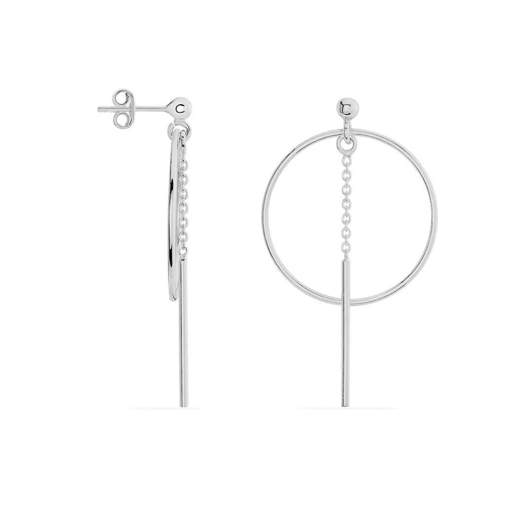 Histoire D'Or Boucles D'oreilles Pendantes Enissa Argent Blanc 3 Histoire D'Or Boucles D'oreilles Pendantes Enissa Argent Blanc – Image 3