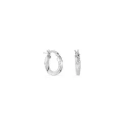 Histoire D'Or Créoles Argent Blanc Ava -Boucles d'oreilles pendantes Soldes Boutique FAOFBW00U8 view2