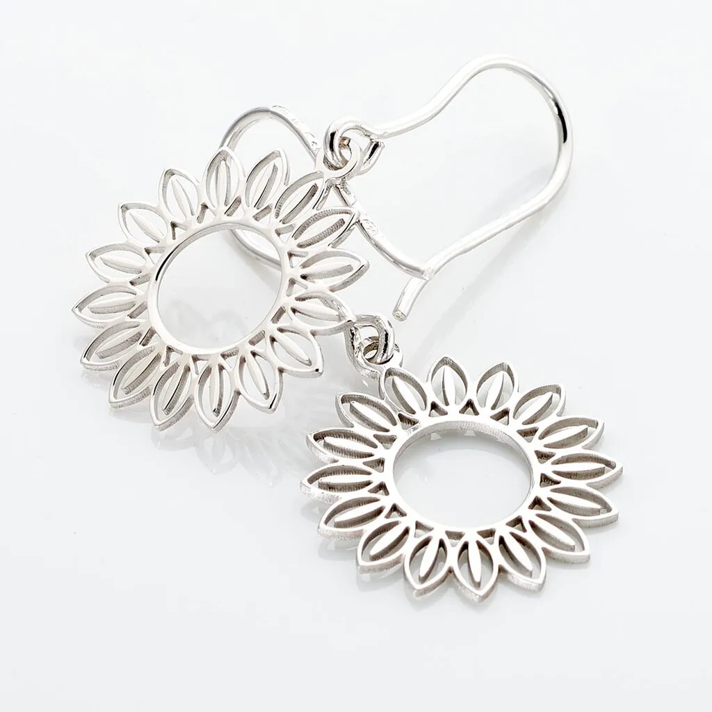 Histoire D'Or Boucles D'oreilles Pendantes Ombelline Argent Blanc 3 Histoire D'Or Boucles D'oreilles Pendantes Ombelline Argent Blanc – Image 3