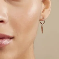 Histoire D'Or Créoles Elvyn Argent Blanc -Boucles d'oreilles pendantes Soldes Boutique FAOFBW00ZG model0