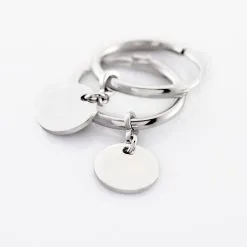 Histoire D'Or Créoles Elvyn Argent Blanc -Boucles d'oreilles pendantes Soldes Boutique FAOFBW00ZL view2