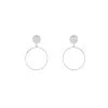 Histoire D'Or Boucles D'oreilles Pendantes Misao Argent Blanc
