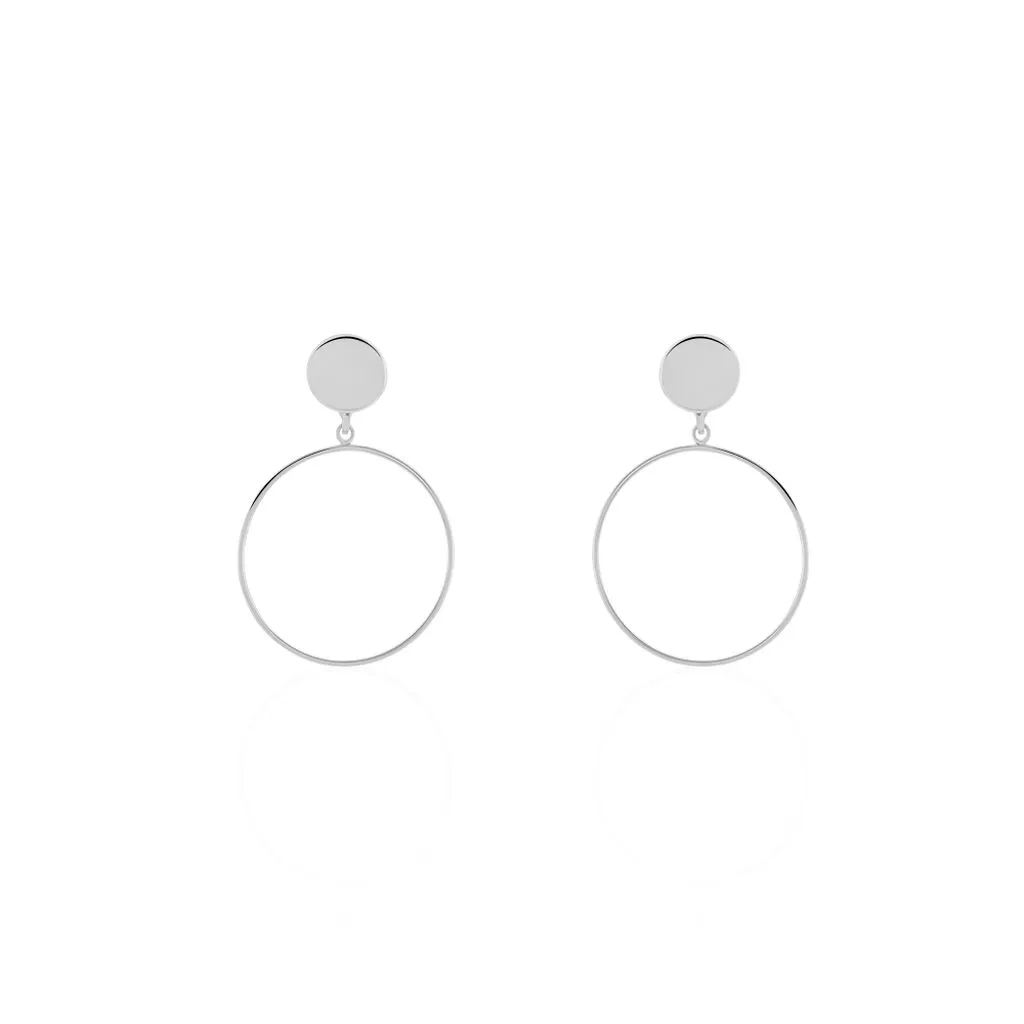 Histoire D'Or Boucles D'oreilles Pendantes Misao Argent Blanc 1 Histoire D'Or Boucles D'oreilles Pendantes Misao Argent Blanc